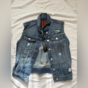 Women’s Blue Denim Vest